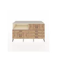 Kronos Konsol 2 Raflı 4 Çekmeceli 4 Kapaklı 176x59x99 Aytaşı-Çam