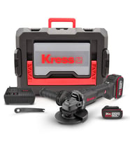 Kress KUH10.2 20Volt 4.0Ah. Li-ion Çift Akülü 125mm Kömürsüz Profesyonel Şarjlı Devir Ayarlı Avuç Taşlama (Standart)