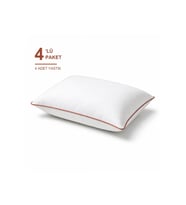 Biyeli Yastık 4'li Paket 50x70 cm 700 gr Boncuk Silikon Elyaf Dolgulu