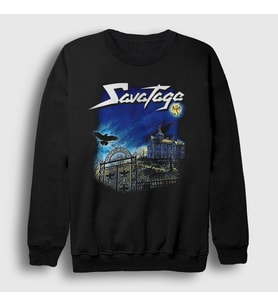 Presmono Unisex Siyah Poets And Madmen Savatage Sweatshirt 550741tt