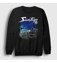 Presmono Unisex Siyah Poets And Madmen Savatage Sweatshirt 550741tt