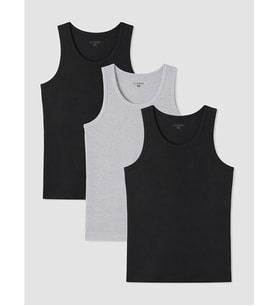 LC WAIKIKI Siyah U Yaka Penye Erkek Atlet 3'lü Paket