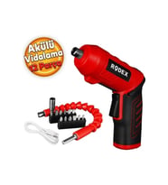 RDX3085 ŞARJLI TORNAVİDA 6,35MM. 210RPM 2,5NM. 3,6VÇ 1,5AH.