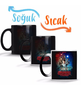 Stranger Things Netflix Sihirli Kupa Bardak Porselen
