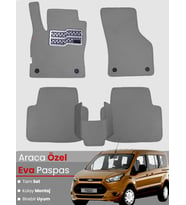 FORD CONNECT (2013-2023) Uyumlu EVA Paspas Tam Set–Araca Özel,Su Geçirmez,Kolay Montaj