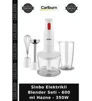 Özel Üretim Mutfak Pratik Doğrayıcı Çeyiz Sinbo Elektrikli Blender Seti - 600 ml Hazne - 350W