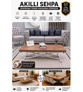 Juppo Üst Tabla Mdf Urartu Oval Köşe Alt Ayak Beyaz