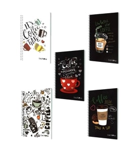 Çınar Coffee Not Defteri A6 60 Yaprak Çizgili Spiralli - 2 adet