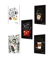 Çınar Coffee Not Defteri A6 60 Yaprak Çizgili Spiralli - 2 adet