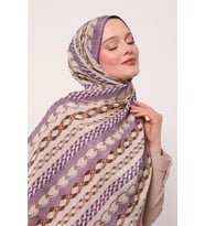 Mor luvenSara Silk Elite Şal