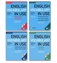 English Vocabulary in Use Elementary+Pre-intermediate+Upper-intermediate+Advanced  4 lü SET