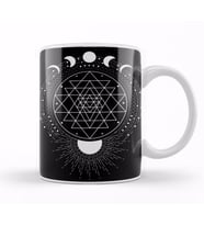Sri Yantra Mandala Sri Yantra Sacred Geometry 01 Kupa Bardak Porselen