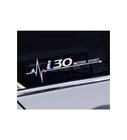 I30 Yan Cam Sticker Oto Kapı 20 Cm X 7 Cm Hologram c50