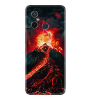 Xiaomi Redmi 12C Kılıf Silikon Desen Özel Seri Yanardağ 1611