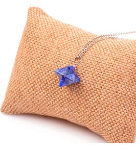 Lapis Lazuli Taşı Merkaba Yıldızı Kolye