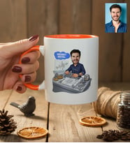 Kişiye Özel Karikatürlü Makine Mühendisi Kupa Bardak Mühendisler Günü Hediyesi