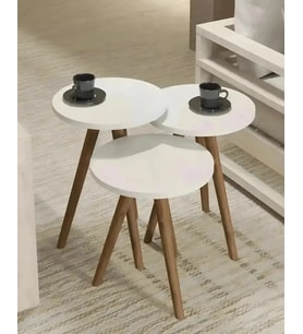 Lyon 3'lü Zigon Sehpa