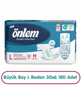 Önlem Hasta Bezi L Beden 30x6 180 Adet