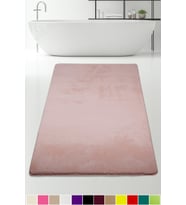 Elite Pudra 120x180 cm Büyük Ebat Banyo Halısı Köşeli Kaymaz Banyo Paspası 