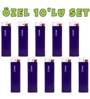 Cricket Cep Boy Taşlı Çakmak – Mum Alev 10’lu Set Lacivert Renk