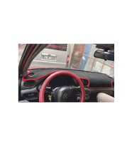 2000-2003 Modellerine Uygun Hyundai Accent Torpido Koruma Halısı Kenar Renk Kırmızı