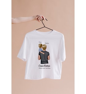 Babalar Günü Tasarımlı Tişört Kişiye Özel ( Unisex - Büyük - Çocuk )