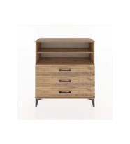 Arges Şifonyer 2 Raflı 3 Çekmeceli 88x30x96 Çam-Çam