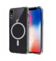 Apple iPhone XR Kılıf Magsafe Wireless Kablosuz Şarj Uyumlu Manyetik Şeffaf Kapak