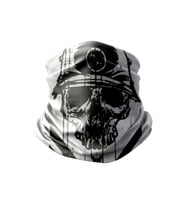 Motobir Baf-Bandana Çizgili Siyah Beyaz Kuru Kafa (Renksiz)
