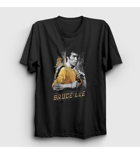 Presmono Unisex Siyah Tracksuit Bruce Lee T-Shirt 256933tt