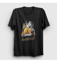 Presmono Unisex Siyah Tracksuit Bruce Lee T-Shirt 256933tt