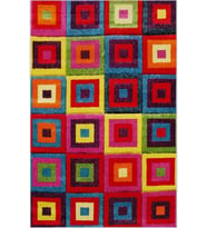 Eliana Home Baskılı, Yıkanabilir Kaymaz Taban Salon Halısı LNA0372 100x150 cm (Kırmızı)
