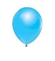 Balon Baskısız Metalik 10  Adet Mavi-