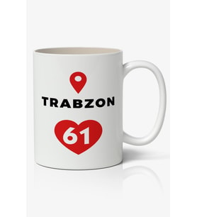 Trabzon Baskılı Kupa Bardak Baskılı Kahve Kupa Bardak