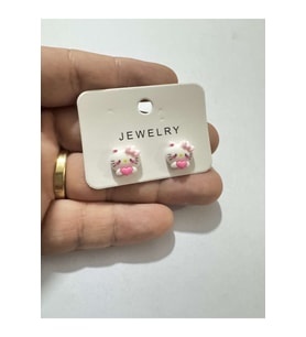 Hello Kitty Çocuk Küpe (Gümüş)