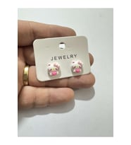 Hello Kitty Çocuk Küpe (Gümüş)