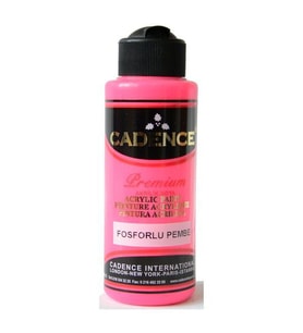 Cadence Premium Akrilik Boya 120 ml. Fosforlu Pembe 
