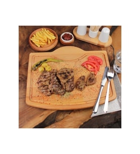 Kenzwood ahşap sunum tahtası kyn esi steak hause pide köfte et hamburger sunum