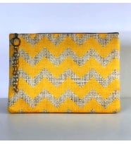 Turuncu Zigzag Clutch Çanta