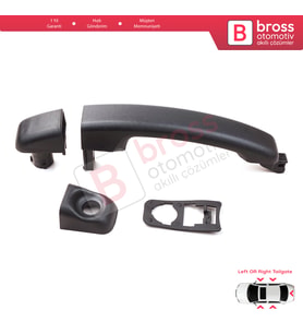 Renault Master Nissan NV400 Opel Movano MK3 için Dış Kapı açma Kolu 806075963R
