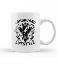 Longboard Lifestyle Kupa Bardak Porselen