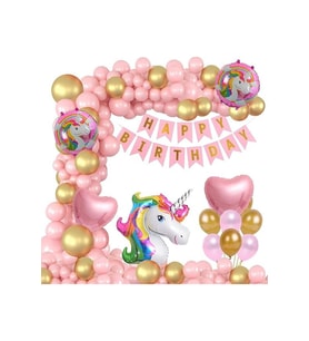 UNİCORN DOĞUM GÜNÜ BALON ZİNCİR SET