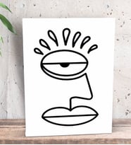 BK Gift Picasso Style Tasarımlı Dekoratif Mini Kanvas Tablo 15x20cm-2