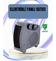 Fanlı Oda Isıtıcısı Termostat Kontrollü Soğuk Hava Üfleme Modu