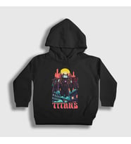 Presmono Unisex Çocuk Siyah Titans Skibidi Toilet Kapüşonlu Sweatshirt 482912tt