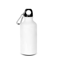 Boomug Karabinerli Alüminyum Matara 400 Ml -Beyaz
