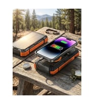 20000 mAh Powerbank Güneş Enerjili Kablosuz Şarj Hızlı Şarj Taşınabilir Batarya (Kopya)