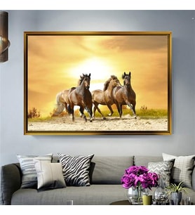 Altın Çerçeveli dekoratif tablo l967 (Gold)