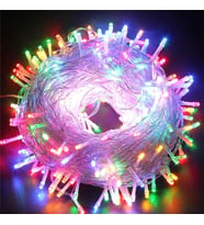 10 M 60 Led RGB 2 Kademeli Şeffaf Kablo Pilli MZ-323