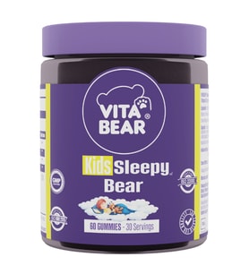 VitaBear Kids Sleepy Bear Çocuk Uyku Düzenleyici Safran Gummy Vitamin